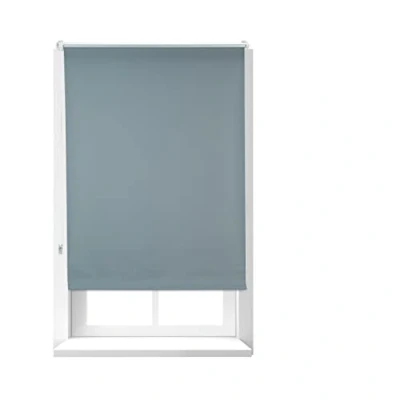 Afbeelding van Relaxdays Rolgordijn Verduisterend, Warmtewerend, Isolerend, Zonwerend, Zonder Boren, Klemmen, 80x165, Stof 76 cm, Grijs
