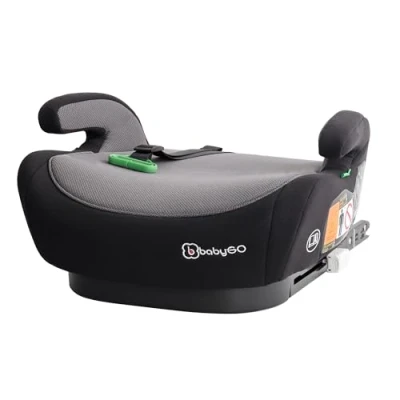 Afbeelding van BabyGO autostoel Booster Zitverhoger Bursa IV i Size isofix bevestiging Zwart (125 150cm)