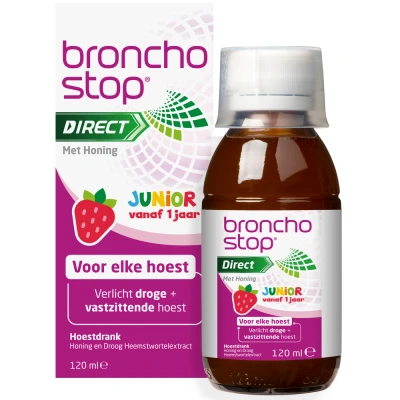 Afbeelding van Bronchostop Direct met Honing Junior Hoestdrank 120ML