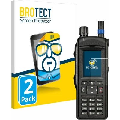 Afbeelding van BROTECT Screenprotector voor Motorola MTP6650 Folie Beschermfolie transparant (2 Stuks)