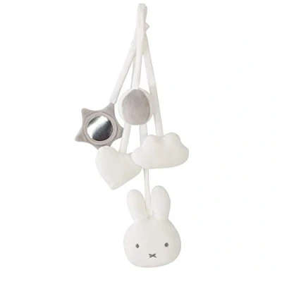 Afbeelding van roba Speelset Nijntje 5 speelfiguren om op te hangen aan speel &amp; Montessori speelboog Activity speelgoed met hazenmotief/wit