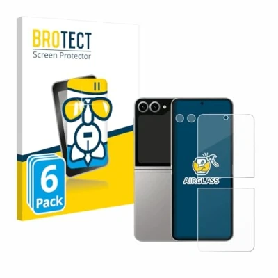 Afbeelding van BROTECT Screenprotector voor Samsung Galaxy Z Flip6 (Voor+Camera) Folie Beschermfolie Beschermglas transparant (6 Stuks)