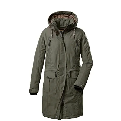 Afbeelding van Killtec dames Casual functionele jas met afritsbare capuchon GW 47 WMN CT, olijf, 40, 38720 000
