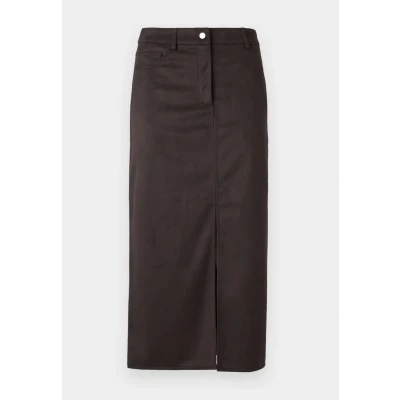 Afbeelding van ONLY Midi Rok Nala Faux Suede Bruin XS