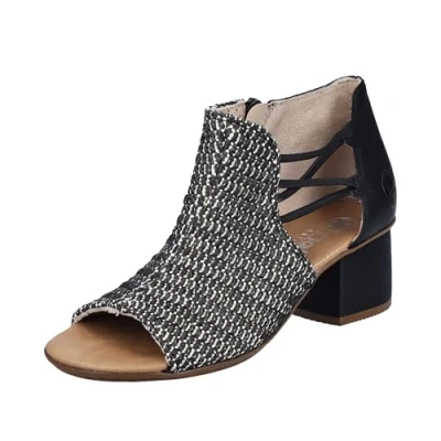 Afbeelding van Rieker 64697 Damessandalen, zwart, 36 EU