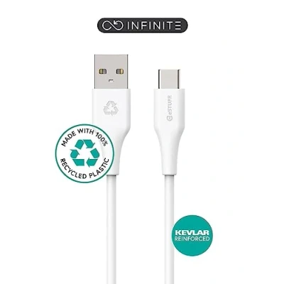 Afbeelding van eSTUFF ES605170, 1 m, USB C, A, 2.0, 480 Mbit/s, Blanc