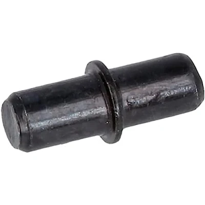 Afbeelding van AMIG Kastplankdragers/steunen 8x stuks metaal zwart D5 x L16 mm Plankdragers