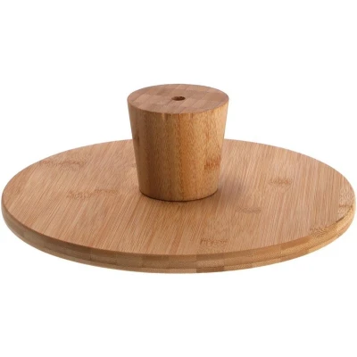 Afbeelding van Bamboe Serveerplank op Voet 28x9 cm