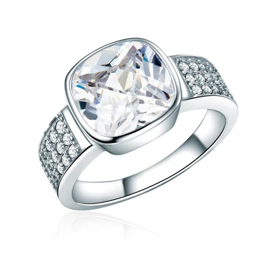 Afbeelding van Rafaela Donata Ring zilver / transparant