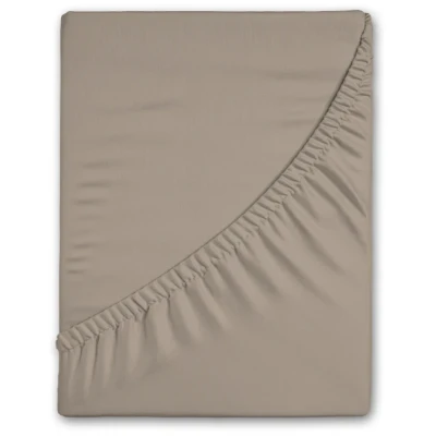 Afbeelding van hoeslaken FLANEL 90x200 kleur sand