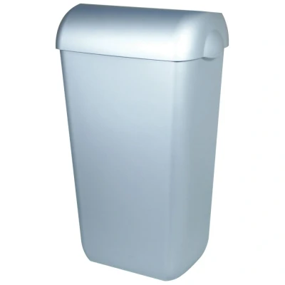 Afbeelding van PlastiQline afvalbak 43l PQA43M RVS look