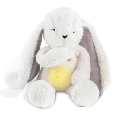 Afbeelding van myHummy® Knuffel Konijn White Noise Licht/Lampje Trillingen Slaapsensor Ecru/Grijs