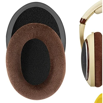 Afbeelding van Geekria Comfort Velours vervangende oorkussens voor Sennheiser HD598, HD598SE, HD598CS hoofdtelefoon oorkussens, headset oorschelpen reparatie onderdelen (bruin)