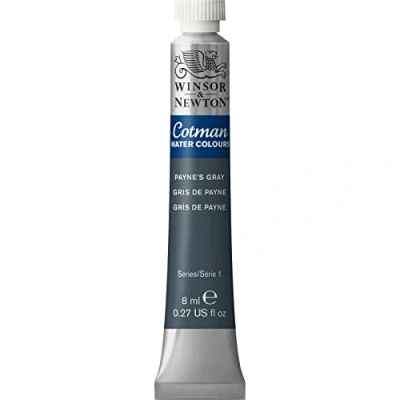 Afbeelding van Winsor &amp; Newton 8840105 Cotman aquarelverf Studio waterverf, levendige hoogwaardige kleuren met zeer goede verwerkingseigenschappen 8 ml tube Paynes Grey