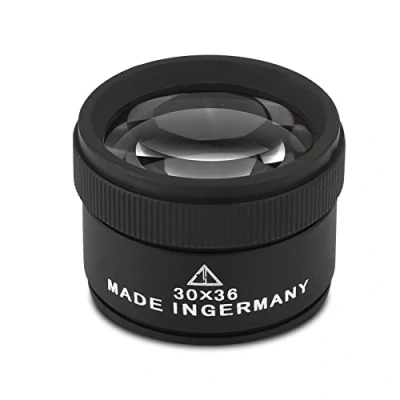Afbeelding van Vergrootglas, 30x Vergroting Sieraden Vergrootglas Glazen Pocket Loepen Tool voor Hobby Horloge Repareren Sieraden, Postzegels, Antiek