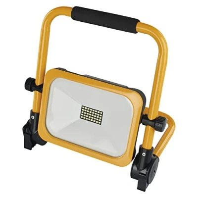 Afbeelding van EMOS Led accuspot 20 W, waterdichte draagbare bouwlamp met standaard en handgreep, 3 lichtmodi helderheid max. 2000 lm, 6500 K, oplaadbaar 6600 mAh, beschermingsklasse IP54