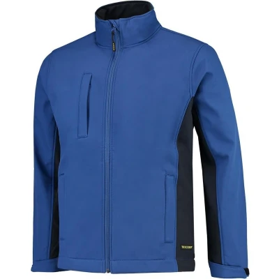 Afbeelding van Tricorp Softshell Jack Bi Color Blauw/Marine Maat S