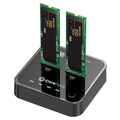 Afbeelding van CoreParts MS CLONER SATA Basisstation voor opslagstations USB 3.2 Gen 2 (3.1 2) Type C zwart