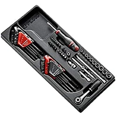 Afbeelding van Facom MOD.R161 46 module 1/4 inch 6 K doppen inbussleutels, TORX sleutels EN bits, Actie 2020