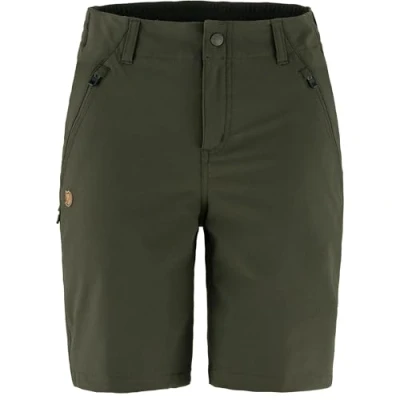 Afbeelding van Abisko Trail Stretch Short Dames Deep Forest 300 38 Groen Wandelbroek