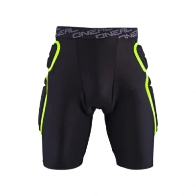 Afbeelding van O&#039;NEAL Protector Pants Motocross Enduro Motorcycle Duurzaam EVA schuim met hoge dichtheid, geïntegreerde ventilatiepads, elastiek in taille Trail Short Volwassen Zwart Lime Maat XL