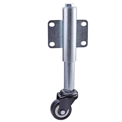Afbeelding van 2 &quot;PU Gate Wheel Spring Loaded Swivel Caster met Heavy Duty 10lbs 50kg Laadvermogen