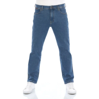 Afbeelding van Wrangler Texas Stretch Straight leg jeans, Heren, Maat: 33x34, Green island wss