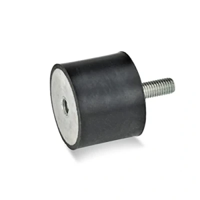 Afbeelding van Ganter Normelemente GN 351 25 20 M6 ES 55 rubberen buffers, zwart, schroefdraad: diameter: mm, 10 stuks