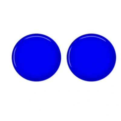 Afbeelding van Clip oorbellen blauw 1.5 cm geen gaatje Charme Bijoux