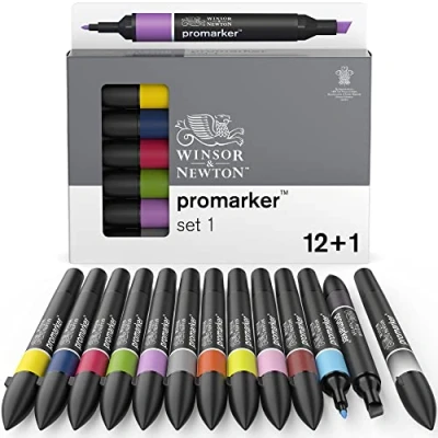 Afbeelding van Winsor &amp; Newton promarker™ set 1 12+1
