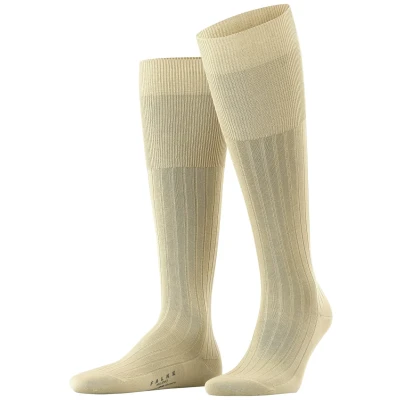 Afbeelding van FALKE Heren Kniekousen Milano M Kh katoen lang eenkleurig 1 paar, Beige Sand 4320, 41 42