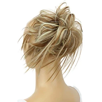 Afbeelding van CAISHA XXL Haarstukje Haarwokkel Bruids Kapsel Opgestoken Volumineus Golvend Knoet Lichtbruin Blond Mix G21F