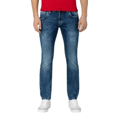 Afbeelding van Timezone Eduardotz Slim Jeans voor heren, blauw (White Aged Wash 3201), 31W x 36L