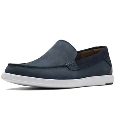 Afbeelding van Clarks Bratton Mocassins, Heren, Maat: 41.5, Blau Leer