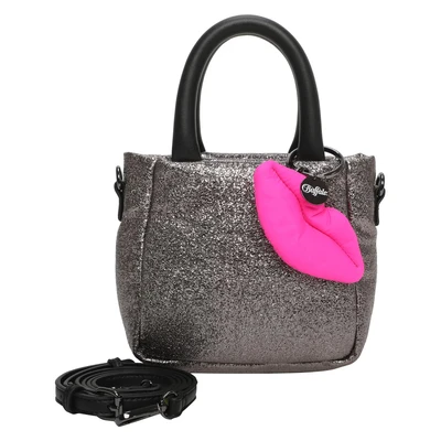 Afbeelding van Buffalo BOXY 17 5 CM Handtas, Dames, Maat: One Size, Glitter dark grey