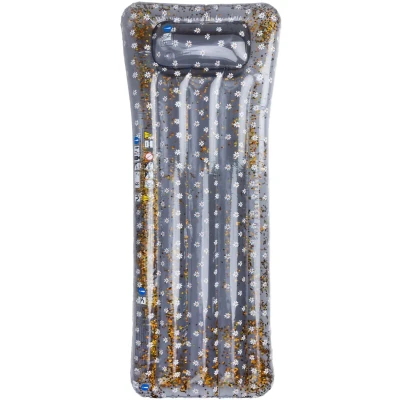 Afbeelding van Swim Essentials Blauw Bloemen Luxe Luchtbed
