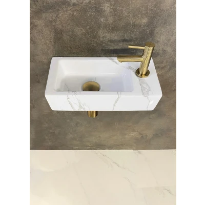Afbeelding van Wiesbaden One Pack Mini Rhea rechts fontein 360x180x90 Carrara