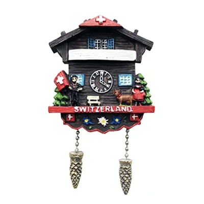 Afbeelding van Koekoek Klok Zwitserland 3D Koelkast Magneet Toeristische Souvenir Gift Huis &amp; Keuken Decoratie Magnetische sticker Collectie