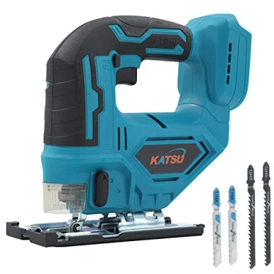 Afbeelding van KATSU FIT BAT 21 V draadloze decoupeerzaag, borstelloos, 26 mm looplengte, 0 3500 SPM, schuine snede ± 45, variabele snelheid, 4 messen, zonder accu 102754