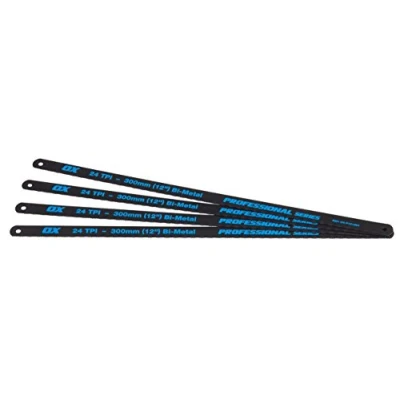 Afbeelding van OX Pro 12&quot; Hacksaw Blades 24 TPI Pack 4