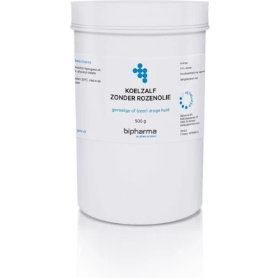Afbeelding van 2x Bipharma Koelzalf Zonder Rozenolie 500 gr