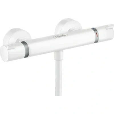 Afbeelding van Hansgrohe Ecostat Comfort douchekraan thermostatisch met koppelingen mat wit
