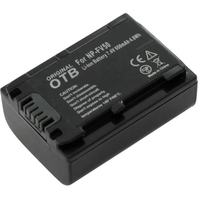 Afbeelding van OTB Camera accu compatibel met Sony NP FV50 650 mAh