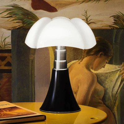Afbeelding van Martinelli Luce Pipistrello Mini Tafellamp LED Oplaadbaar Donkerbruin