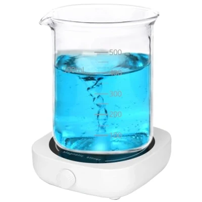Afbeelding van QWORK® USB aangedreven magnetische roerder met instelbare snelheid van 2000 tpm, capaciteit 1000 ml, ideaal voor brouwen in laboratoria en thuis