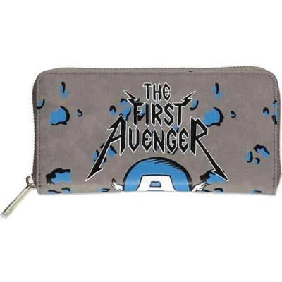 Afbeelding van Marvel Captain America The First Avenger Dames portemonnee Grijs