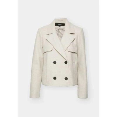 Afbeelding van Vero Moda Vmfortunesheila Short Jacket Lichte jas, Dames, Maat: Small, Oatmeal melange