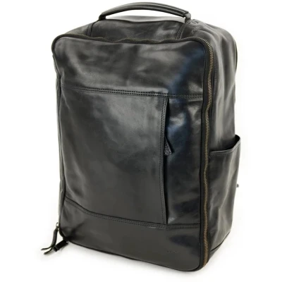 Afbeelding van Bear Design Odin Leren Laptoprugzak 15,6 inch Zwart