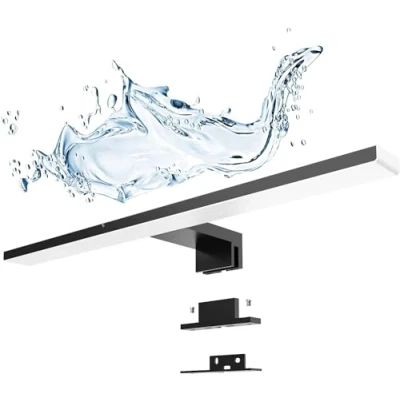 Afbeelding van Aogled Spiegellamp Badkamer LED 40cm 820LM 230V Neutraal Wit 4000K Spiegelverlichting Wandlamp Waterdicht IP44 Lamp, Multifunctioneel [Energieklasse D]