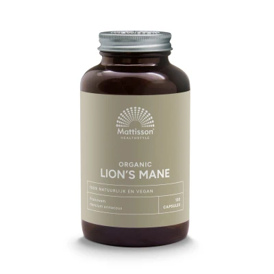 Afbeelding van Mattisson Biologische Lion&#039;s Mane 500 mg 120 capsules